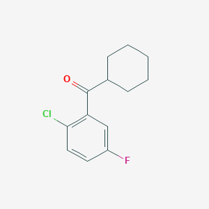 2-Chloro-5-fluorophenyl cyclohexyl ketone