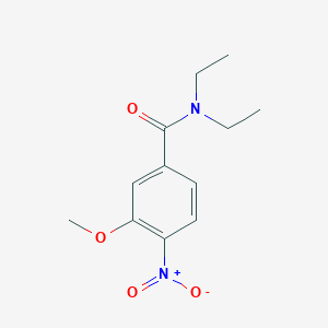 molecular formula C12H16N2O4 B7977598 N,N-diethyl-3-methoxy-4-nitrobenzamide 