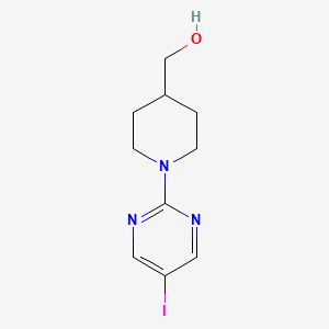 [1-(5-Iodopyrimidin-2-yl)piperidin-4-yl]methanol