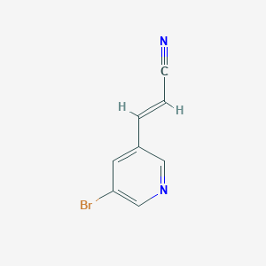 molecular formula C8H5BrN2 B7977655 3-(5-Bromopyridin-3-yl)acrylonitrile 