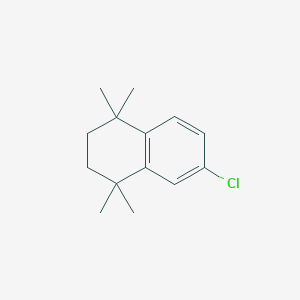 molecular formula C14H19Cl B7977682 6-Chloro-1,1,4,4-tetramethyl-1,2,3,4-tetrahydronaphthalene CAS No. 27452-14-8