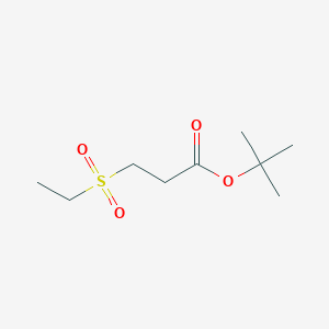 molecular formula C9H18O4S B7977722 Tert-butyl 3-ethylsulfonylpropanoate 