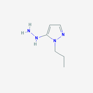 molecular formula C6H12N4 B7977730 5-hydrazinyl-1-propyl-1H-pyrazole 