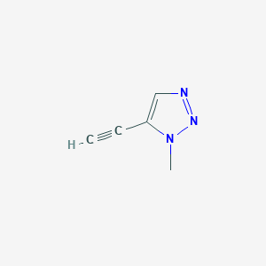 molecular formula C5H5N3 B7977759 5-ethynyl-1-methyl-1H-1,2,3-triazole 