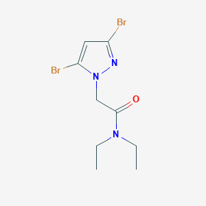 molecular formula C9H13Br2N3O B7977787 2-(3,5-Dibromo-1H-pyrazol-1-yl)-N,N-diethylacetamide 