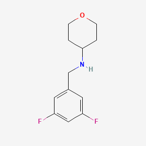molecular formula C12H15F2NO B7977821 N-(3,5-Difluorobenzyl)tetrahydro-2H-pyran-4-amine 