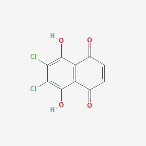 molecular formula C10H4Cl2O4 B079779 2,3-Dichlor-5,8-Dihydroxy-1,4-Naphthochinon CAS No. 14918-69-5