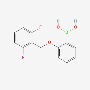 molecular formula C13H11BF2O3 B7977912 (2-((2,6-Difluorobenzyl)oxy)phenyl)boronic acid 