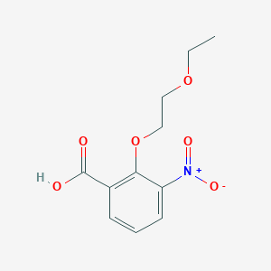 molecular formula C11H13NO6 B7977957 2-(2-Ethoxy-ethoxy)-3-nitro-benzoic acid 