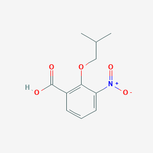 molecular formula C11H13NO5 B7977959 2-Isobutoxy-3-nitro-benzoic acid 