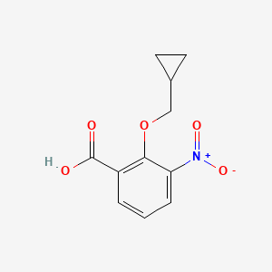 2-Cyclopropylmethoxy-3-nitro-benzoic acid