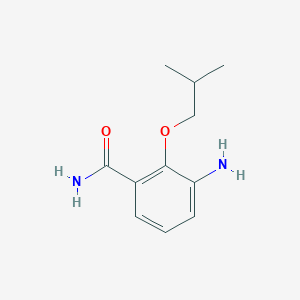 molecular formula C11H16N2O2 B7978000 3-Amino-2-isobutoxy-benzamide 