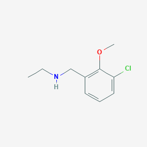 molecular formula C10H14ClNO B7978014 [(3-Chloro-2-methoxyphenyl)methyl](ethyl)amine 