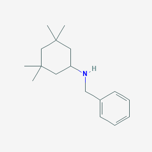 molecular formula C17H27N B7978056 N-benzyl-3,3,5,5-tetramethylcyclohexan-1-amine 