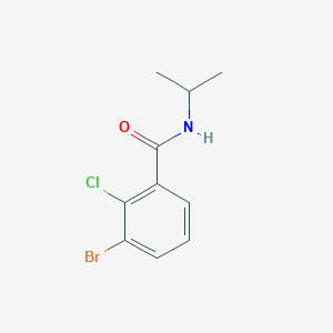 molecular formula C10H11BrClNO B7978063 3-bromo-2-chloro-N-(propan-2-yl)benzamide 