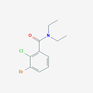 molecular formula C11H13BrClNO B7978065 3-Bromo-2-chloro-N,N-diethylbenzamide 