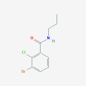 molecular formula C10H11BrClNO B7978072 3-bromo-2-chloro-N-propylbenzamide 