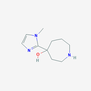 molecular formula C10H17N3O B7978081 4-(1-Methyl-1H-imidazol-2-yl)azepan-4-ol dihydrochloride 