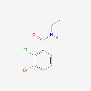 molecular formula C9H9BrClNO B7978089 3-Bromo-2-chloro-N-ethylbenzamide 