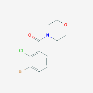 molecular formula C11H11BrClNO2 B7978100 4-(3-Bromo-2-chlorobenzoyl)morpholine 
