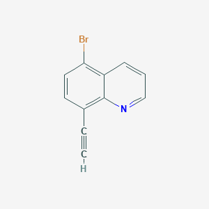 molecular formula C11H6BrN B7978129 5-Bromo-8-ethynylquinoline 