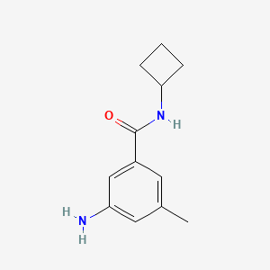 molecular formula C12H16N2O B7978138 3-Amino-N-cyclobutyl-5-methylbenzamide 