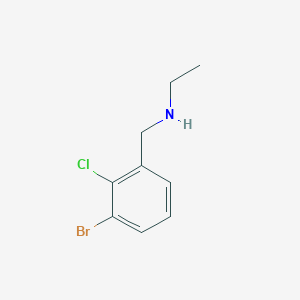 molecular formula C9H11BrClN B7978195 N-(3-bromo-2-chlorobenzyl)ethanamine 