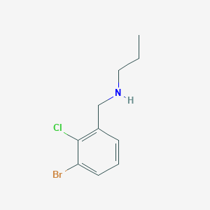 molecular formula C10H13BrClN B7978203 N-(3-Bromo-2-chlorobenzyl)propan-1-amine 