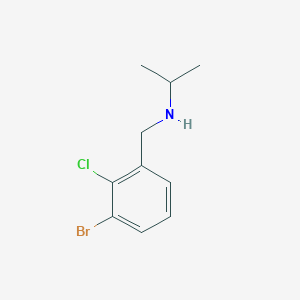 molecular formula C10H13BrClN B7978211 N-(3-Bromo-2-chlorobenzyl)propan-2-amine 