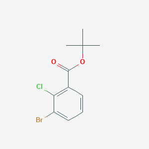 molecular formula C11H12BrClO2 B7978225 tert-Butyl 3-bromo-2-chlorobenzoate 