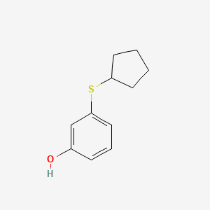 molecular formula C11H14OS B7978292 3-(Cyclopentylsulfanyl)phenol 