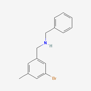 Benzyl[(3-bromo-5-methylphenyl)methyl]amine