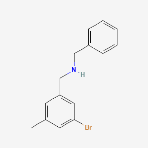 molecular formula C15H16BrN B7978304 Benzyl[(3-bromo-5-methylphenyl)methyl]amine 