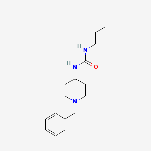 molecular formula C17H27N3O B7978396 N-Butyl-N'-[1-(phenylmethyl)-4-piperidinyl]urea 
