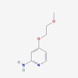 molecular formula C8H12N2O2 B7978448 2-Pyridinamine, 4-(2-methoxyethoxy)- CAS No. 1067914-33-3