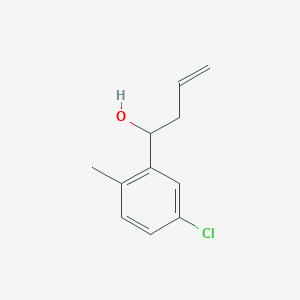 molecular formula C11H13ClO B7978458 1-(5-Chloro-2-methylphenyl)but-3-en-1-ol 