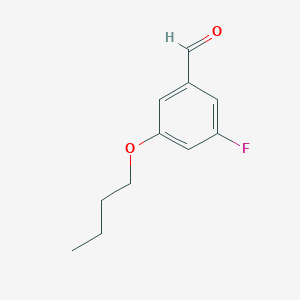 molecular formula C11H13FO2 B7978466 3-Butoxy-5-fluorobenzaldehyde 