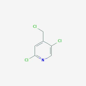 molecular formula C6H4Cl3N B7978478 2,5-Dichloro-4-(chloromethyl)pyridine 