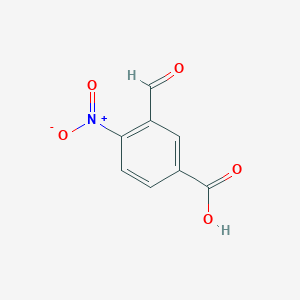 molecular formula C8H5NO5 B7978509 3-Formyl-4-nitrobenzoic acid 