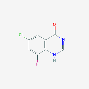 molecular formula C8H4ClFN2O B7978523 6-chloro-8-fluoro-1H-quinazolin-4-one 