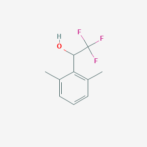 molecular formula C10H11F3O B7978567 2,6-Dimethyl-alpha-(trifluoromethyl)benzyl Alcohol 