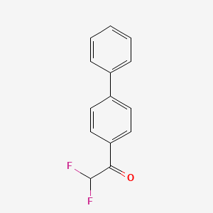 molecular formula C14H10F2O B7978574 1-Biphenyl-4-yl-2,2-difluoro-ethanone 