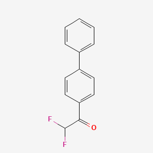 molecular formula C14H10F2O B7978574 1-联苯-4-基-2,2-二氟-乙酮 