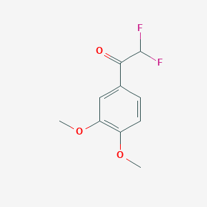 molecular formula C10H10F2O3 B7978578 1-(3,4-Dimethoxyphenyl)-2,2-difluoroethanone 