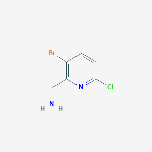 molecular formula C6H6BrClN2 B7978605 (3-Bromo-6-chloropyridin-2-YL)methanamine 