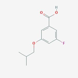 molecular formula C11H13FO3 B7978628 3-Fluoro-5-isobutoxybenzoic acid 