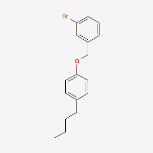 molecular formula C17H19BrO B7978687 3-Bromobenzyl-(4-n-butylphenyl)ether CAS No. 1309933-80-9