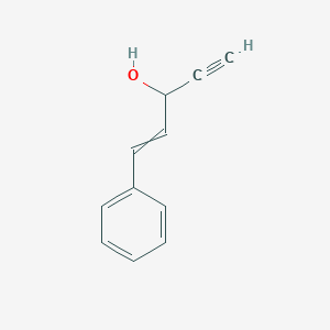 molecular formula C11H10O B079787 1-苯基-1-戊烯-4-炔-3-醇 CAS No. 14604-31-0