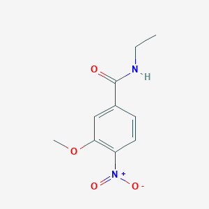 molecular formula C10H12N2O4 B7978722 N-ethyl-3-methoxy-4-nitrobenzamide 