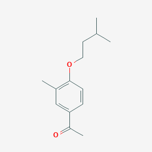 molecular formula C14H20O2 B7978739 1-(4-(Isopentyloxy)-3-methylphenyl)ethanone 